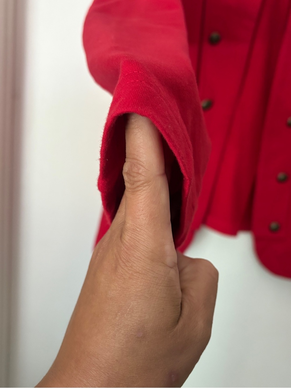 Tommy Hilfiger Women's Red Military-Style Jacket - Picture 7 of 9